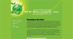 Desktop Screenshot of dfwreclaimers.com